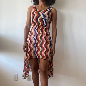 Colourful flowy summer dres